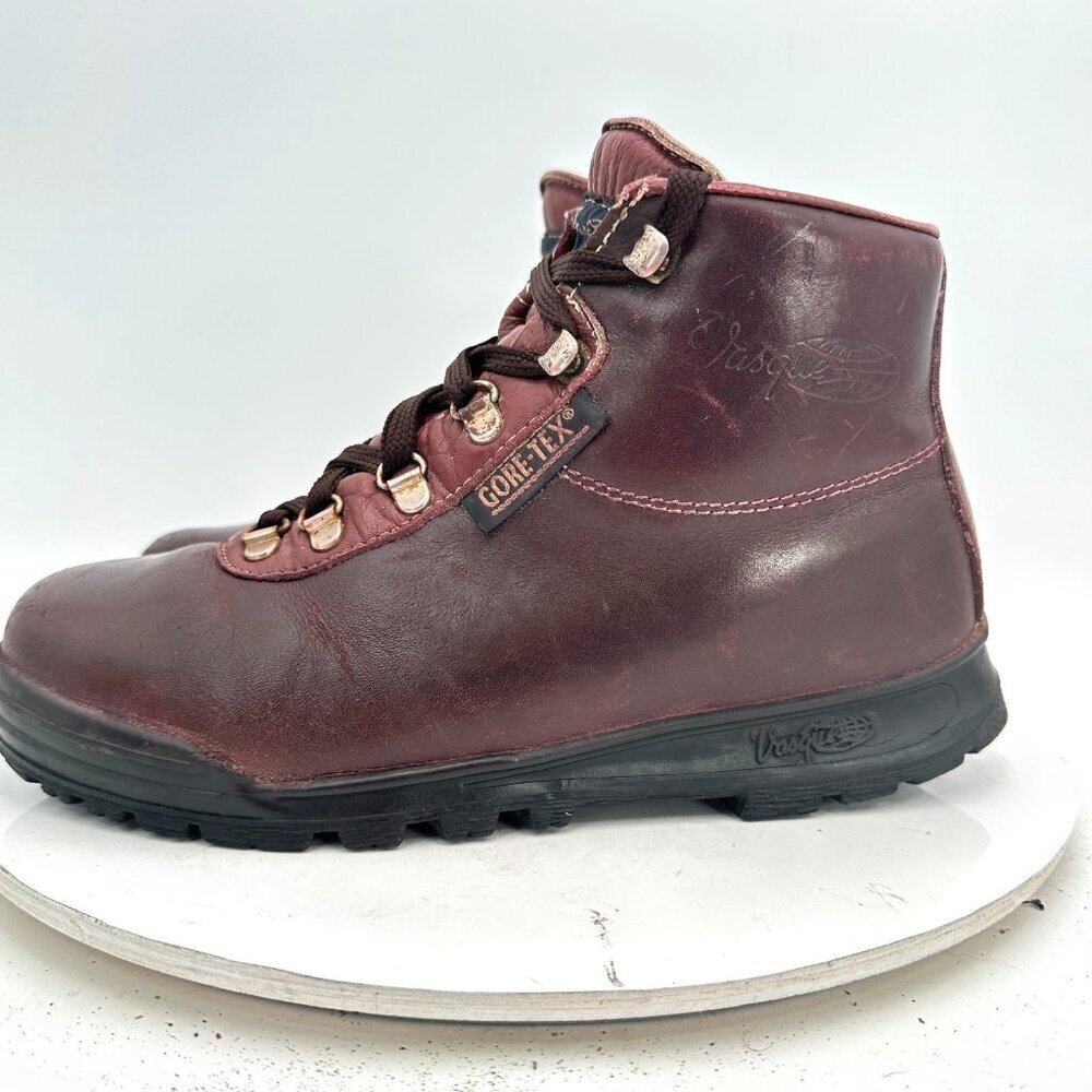 Vasque Sundowner Goretex Women Size 7.5 Brown Burgundy Leather Boot